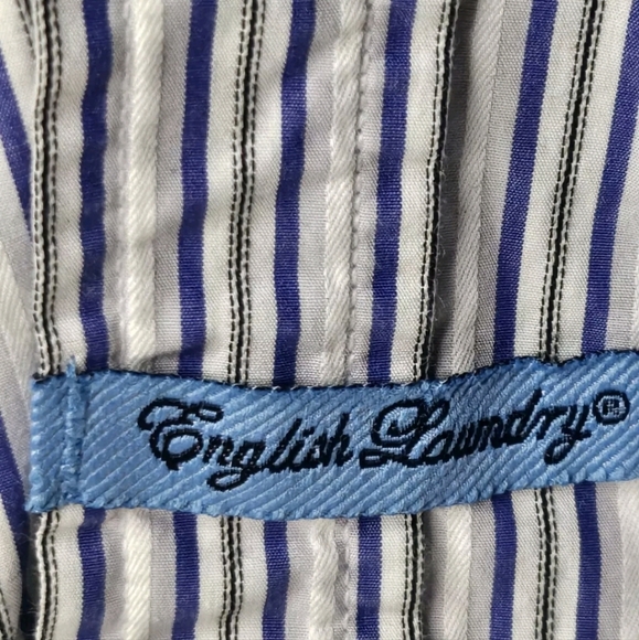Mens English Laundry Button Down Shirt Size 17 1/2 34/35 Chest 50" - Picture 6 of 7